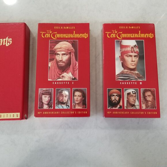 The 10 commandments 40th anniversary collector's edition vhs - Picture 4 of 11